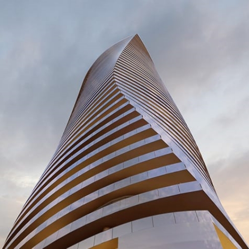 Facade design of Raspina building Facade design of Raspina building